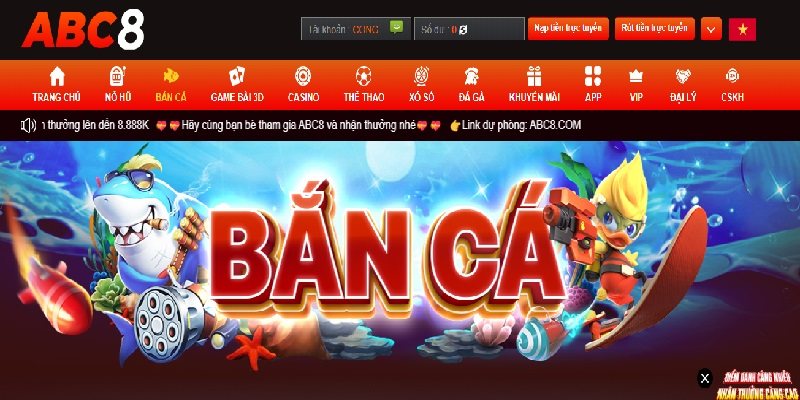 Bắn cá đổi tiền thật là game uy tín