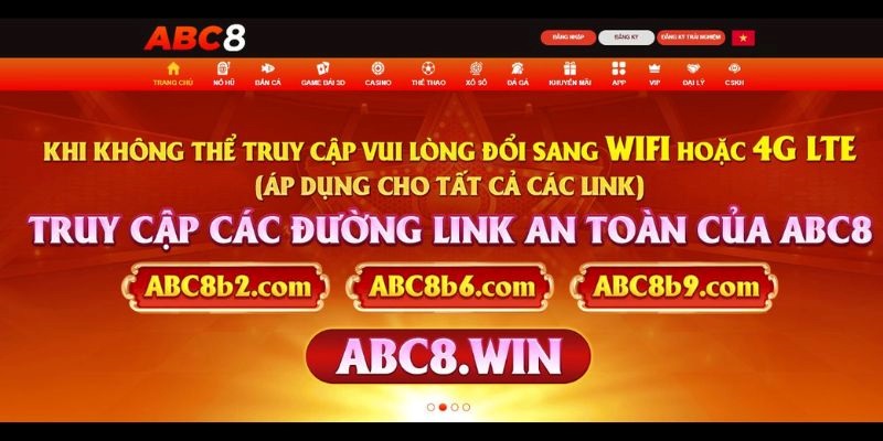 Nhà mạng chặn khiến đăng nhập ABC8 khó khăn